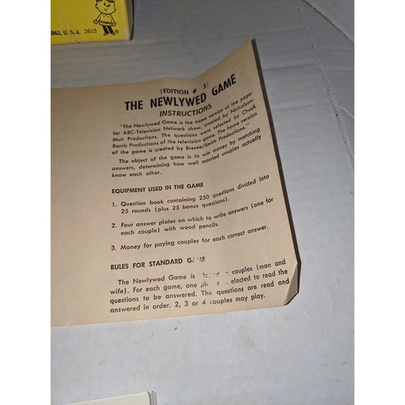 Vintage 1969 Hasbro The Newlywed Board Game 3rd Edition Complete - Picture 3 of 3